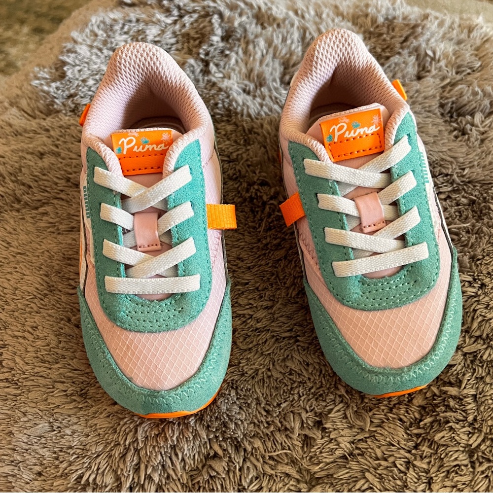 Kids Pink & Mint Sneakers easy rider